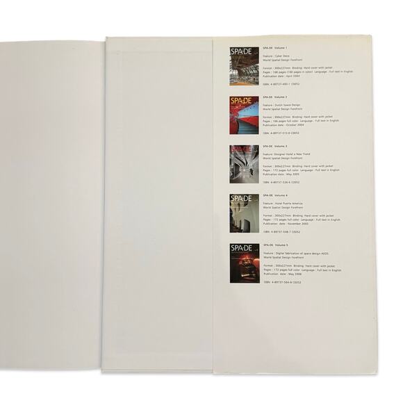 SPA-DE Space & Design International Review of Interior Design Vol. 6 HCDJ OOP - Picture 8 of 8